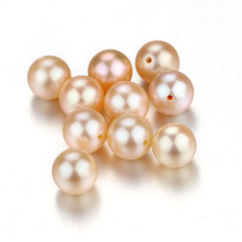 Snh 7-7.5mm redondo melocotón AAA Grado perlas de agua dulce perlas sueltas